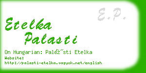 etelka palasti business card